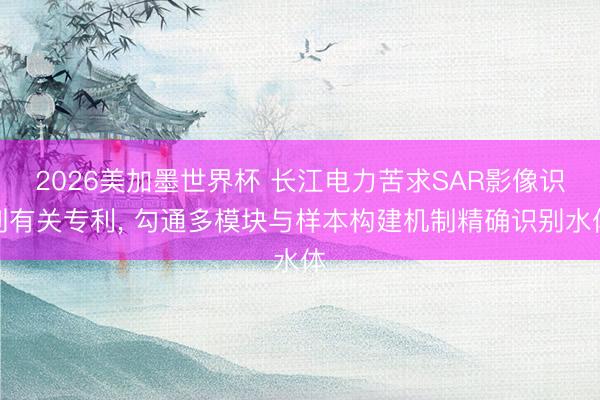 2026美加墨世界杯 长江电力苦求SAR影像识别有关专利， 勾通多模块与样本构建机制精确识别水体